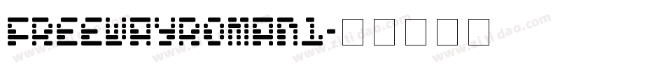 FreewayRoman1字体转换
