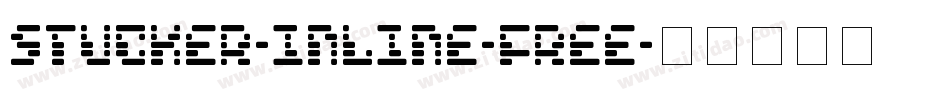 Stucker-inline-FREE字体转换
