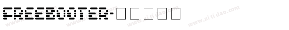 freebooter字体转换