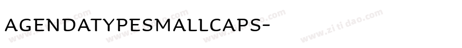 AgendatypeSmallCaps字体转换