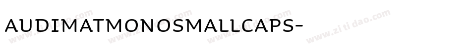 AudimatMonoSmallCaps字体转换