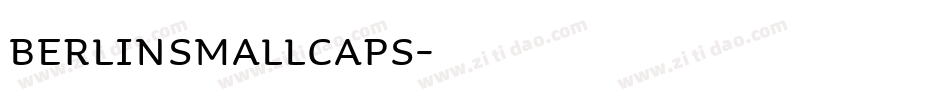 BerlinSmallCaps字体转换