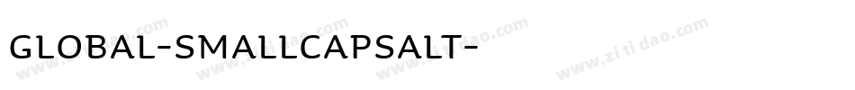 Global-SmallCapsAlt字体转换