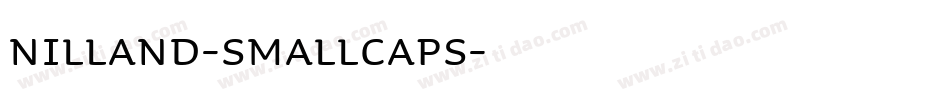 Nilland-SmallCaps字体转换