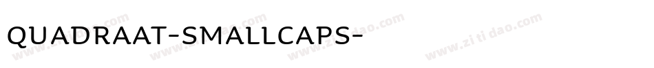 Quadraat-SmallCaps字体转换