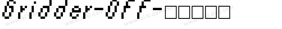 Gridder-OFF字体转换