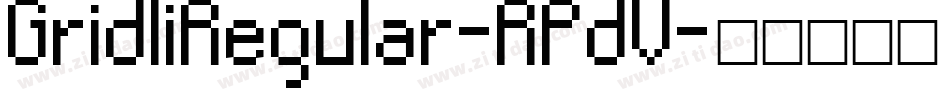 GridliRegular-RPdV字体转换
