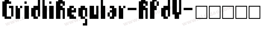 GridliRegular-RPdV字体转换