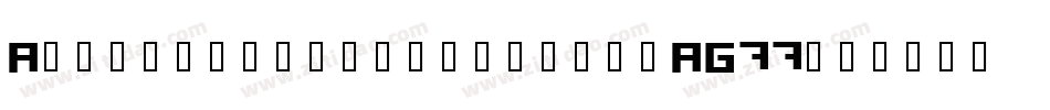 Atronstencilslanted-AG77字体转换