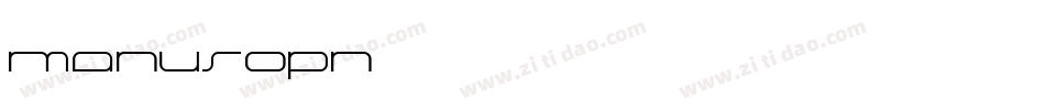 MANUSOPN字体转换