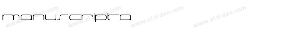 Manuscripta字体转换