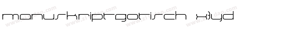 Manuskriptgotisch-X3yd字体转换