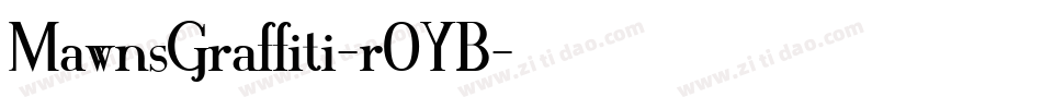 MawnsGraffiti-r0YB字体转换