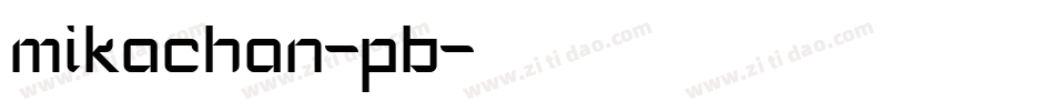 mikachan-pb字体转换