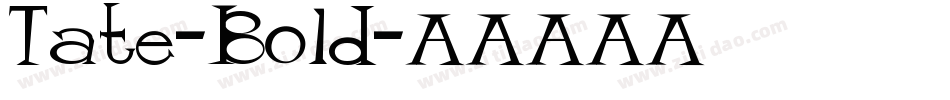 Tate-Bold字体转换