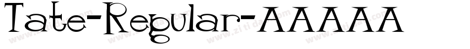 Tate-Regular字体转换