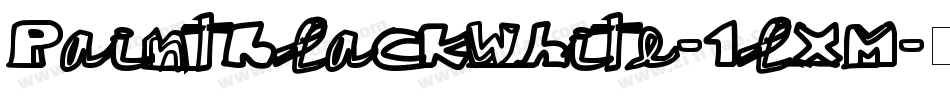 PaintblackWhite-1lXM字体转换