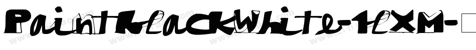 PaintblackWhite-1lXM字体转换