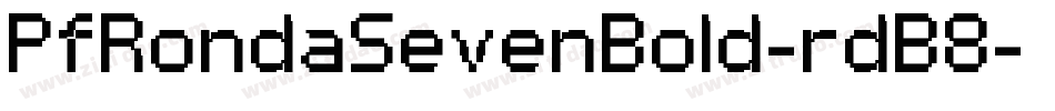 PfRondaSevenBold-rdB8字体转换