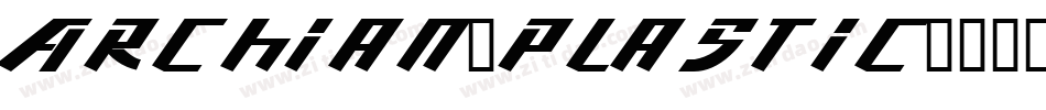 Archian-Plastic字体转换