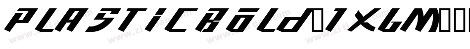 PlasticBold-1x6M字体转换