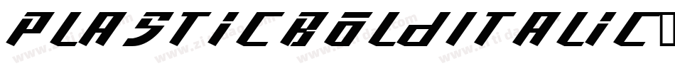 PlasticBoldItalic-RW5e字体转换