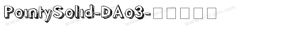 PointySolid-DAo3字体转换