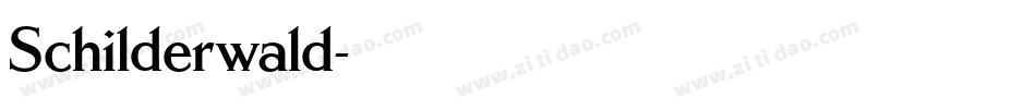 Schilderwald字体转换