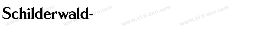 Schilderwald字体转换