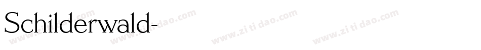 Schilderwald字体转换