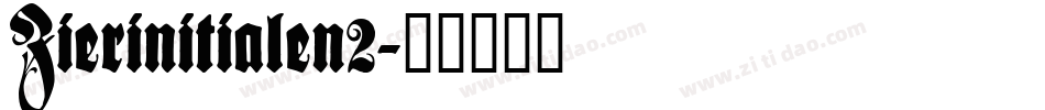 Zierinitialen2字体转换