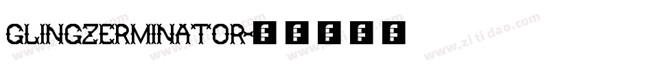 Glingzerminator字体转换