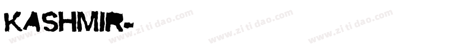 KASHMIR字体转换