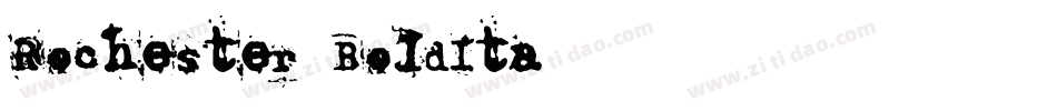 Rochester-BoldIta字体转换