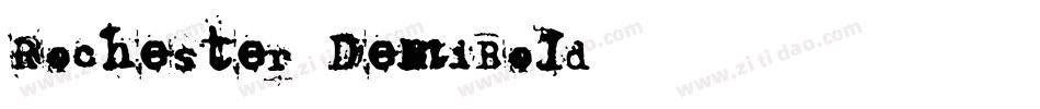 Rochester-DemiBold字体转换