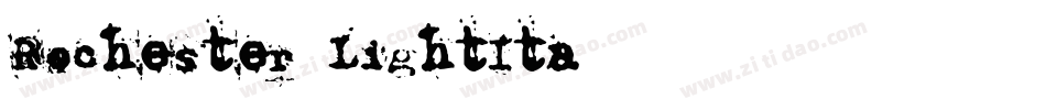 Rochester-LightIta字体转换