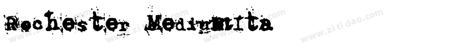 Rochester-MediumIta字体转换