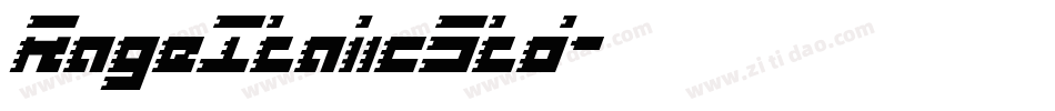 RageItalicStd字体转换
