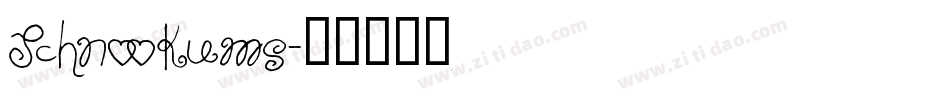Schnookums字体转换