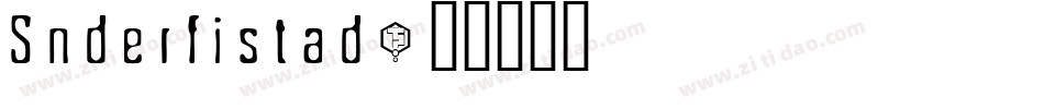 Snderfistad字体转换