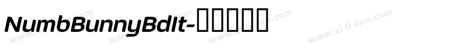 NumbBunnyBdIt字体转换