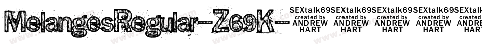 MelangesRegular-Z69K字体转换