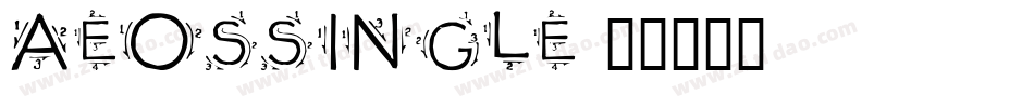 AeosSingle字体转换