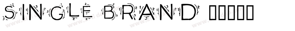 Single-Brand字体转换