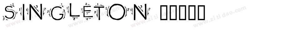 singleton字体转换