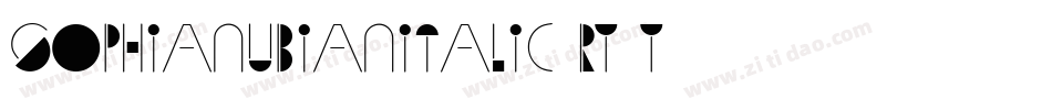 SophiaNubianItalic-ry2y字体转换