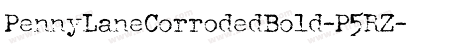 PennyLaneCorrodedBold-P5RZ字体转换