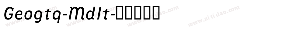 Geogtq-MdIt字体转换