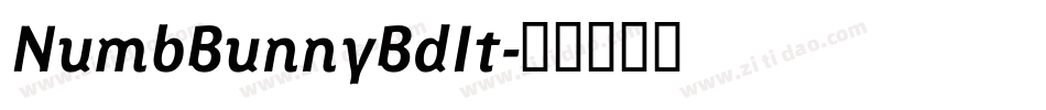 NumbBunnyBdIt字体转换