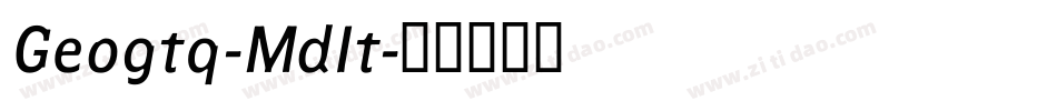 Geogtq-MdIt字体转换